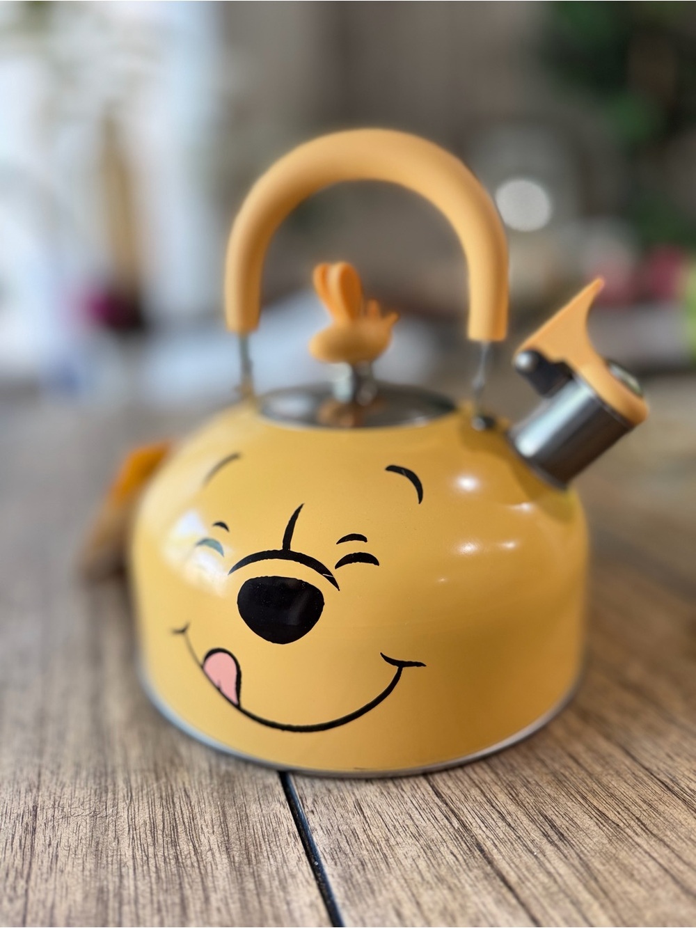 Winnie the Pooh Yellow Whistling Tea Kettle